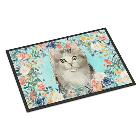 Carolines Treasures 24 x 36 in. Ragamuffin Spring Flowers Indoor or Outdoor Mat CK3395JMAT